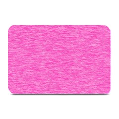 Neon Pink Color Texture Plate Mats by SpinnyChairDesigns