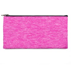 Neon Pink Color Texture Pencil Case by SpinnyChairDesigns