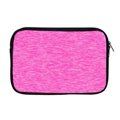 Neon Pink Color Texture Apple Macbook Pro 17  Zipper Case by SpinnyChairDesigns