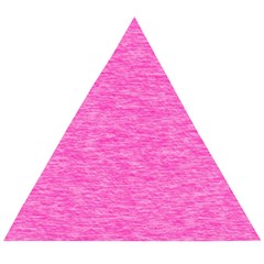 Neon Pink Color Texture Wooden Puzzle Triangle by SpinnyChairDesigns