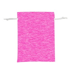 Neon Pink Color Texture Lightweight Drawstring Pouch (m) by SpinnyChairDesigns