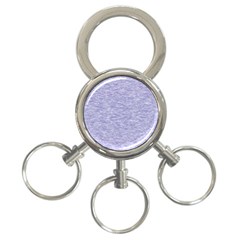 Light Purple Color Textured 3-ring Key Chain by SpinnyChairDesigns