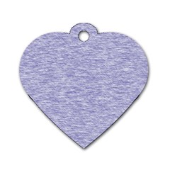 Light Purple Color Textured Dog Tag Heart (two Sides) by SpinnyChairDesigns