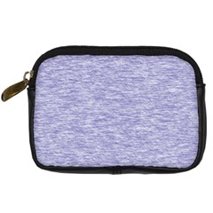 Light Purple Color Textured Digital Camera Leather Case by SpinnyChairDesigns