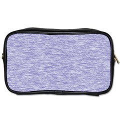 Light Purple Color Textured Toiletries Bag (one Side) by SpinnyChairDesigns