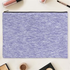 Light Purple Color Textured Cosmetic Bag (xxxl) by SpinnyChairDesigns