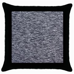 Black White Grey Texture Throw Pillow Case (black) by SpinnyChairDesigns