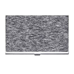 Black White Grey Texture Business Card Holder by SpinnyChairDesigns