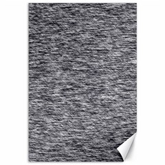 Black White Grey Texture Canvas 12  X 18  by SpinnyChairDesigns