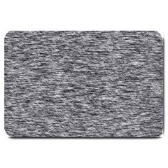 Black White Grey Texture Large Doormat  by SpinnyChairDesigns