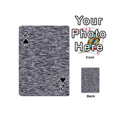 Black White Grey Texture Playing Cards 54 Designs (mini) by SpinnyChairDesigns