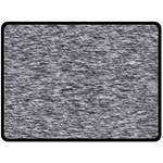 Black White Grey Texture Double Sided Fleece Blanket (Large)  80 x60  Blanket Front