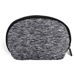 Black White Grey Texture Accessory Pouch (large) by SpinnyChairDesigns