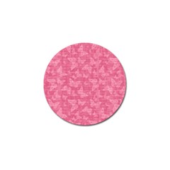 Blush Pink Butterflies Batik Golf Ball Marker by SpinnyChairDesigns