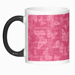 Blush Pink Butterflies Batik Morph Mugs by SpinnyChairDesigns