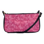 Blush Pink Butterflies Batik Shoulder Clutch Bag Front