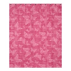 Blush Pink Butterflies Batik Shower Curtain 60  X 72  (medium)  by SpinnyChairDesigns