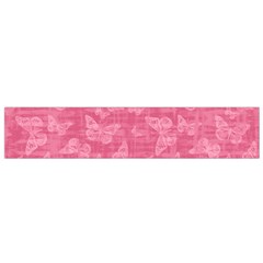 Blush Pink Butterflies Batik Small Flano Scarf by SpinnyChairDesigns