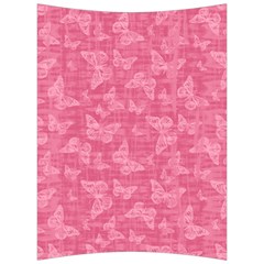 Blush Pink Butterflies Batik Back Support Cushion by SpinnyChairDesigns