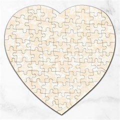 Champagne And White Butterflies Batik Jigsaw Puzzle (heart) by SpinnyChairDesigns