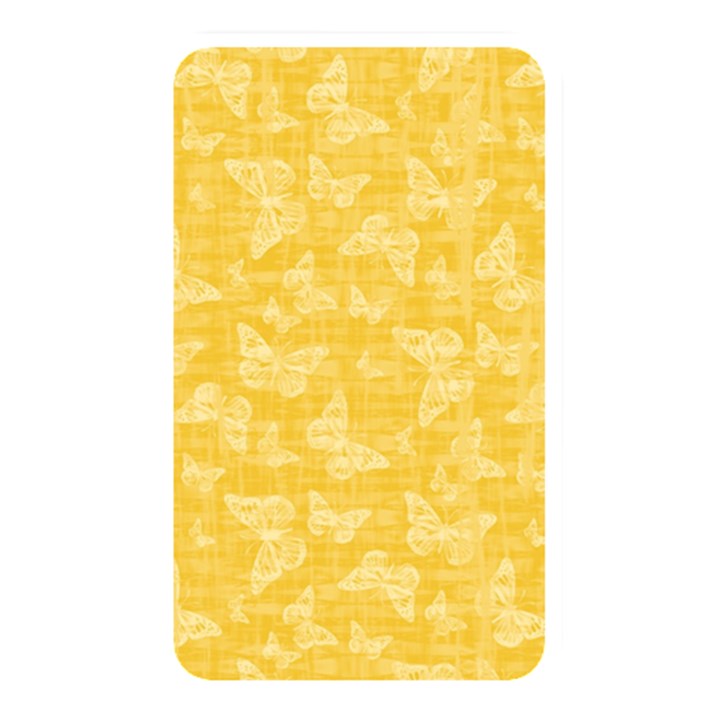 Saffron Yellow Butterflies Batik Memory Card Reader (Rectangular)