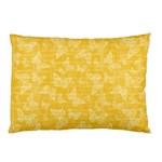 Saffron Yellow Butterflies Batik Pillow Case (Two Sides) Front