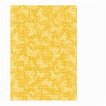 Saffron Yellow Butterflies Batik Large Garden Flag (Two Sides) Front