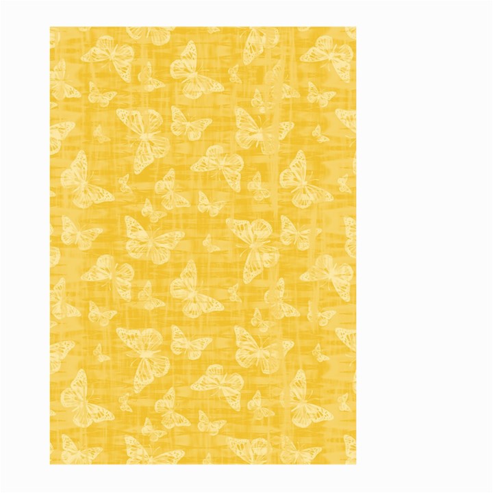 Saffron Yellow Butterflies Batik Large Garden Flag (Two Sides)