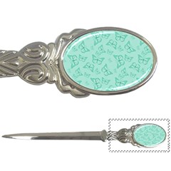 Biscay Green Monarch Butterflies Letter Opener by SpinnyChairDesigns