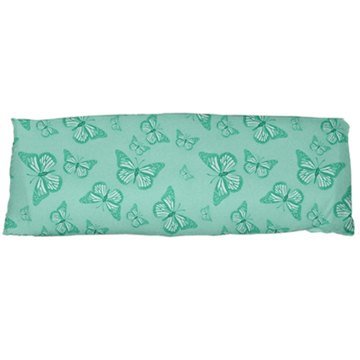 Biscay Green Monarch Butterflies Body Pillow Case (Dakimakura)