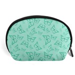 Biscay Green Monarch Butterflies Accessory Pouch (Large) Front