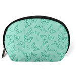 Biscay Green Monarch Butterflies Accessory Pouch (Large) Back