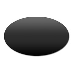 Black Gradient Ombre Color Oval Magnet by SpinnyChairDesigns