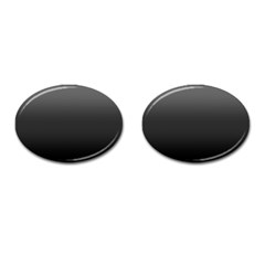 Black Gradient Ombre Color Cufflinks (oval) by SpinnyChairDesigns