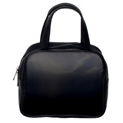 Black Gradient Ombre Color Classic Handbag (one Side) by SpinnyChairDesigns