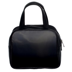 Black Gradient Ombre Color Classic Handbag (two Sides) by SpinnyChairDesigns