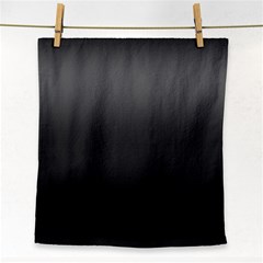 Black Gradient Ombre Color Face Towel by SpinnyChairDesigns