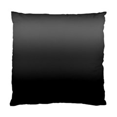 Black Gradient Ombre Color Standard Cushion Case (two Sides) by SpinnyChairDesigns