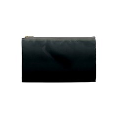 Black Gradient Ombre Color Cosmetic Bag (small) by SpinnyChairDesigns