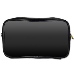 Black Gradient Ombre Color Toiletries Bag (two Sides) by SpinnyChairDesigns