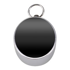 Black Gradient Ombre Color Mini Silver Compasses by SpinnyChairDesigns