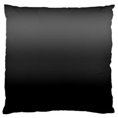 Black Gradient Ombre Color Standard Flano Cushion Case (one Side) by SpinnyChairDesigns