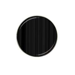 Pitch Black Color Stripes Hat Clip Ball Marker (4 Pack) by SpinnyChairDesigns