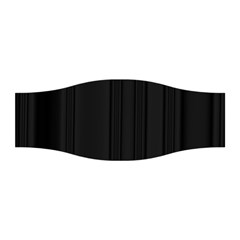 Pitch Black Color Stripes Stretchable Headband by SpinnyChairDesigns