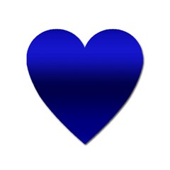 Cobalt Blue Gradient Ombre Color Heart Magnet by SpinnyChairDesigns