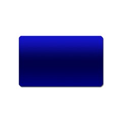 Cobalt Blue Gradient Ombre Color Magnet (name Card) by SpinnyChairDesigns