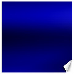 Cobalt Blue Gradient Ombre Color Canvas 20  X 20  by SpinnyChairDesigns