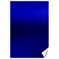 Cobalt Blue Gradient Ombre Color Canvas 20  X 30  by SpinnyChairDesigns