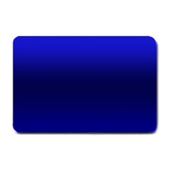 Cobalt Blue Gradient Ombre Color Small Doormat  by SpinnyChairDesigns