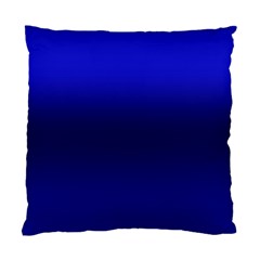 Cobalt Blue Gradient Ombre Color Standard Cushion Case (one Side) by SpinnyChairDesigns